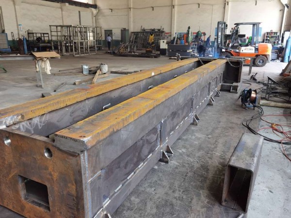 機床床身鋼結(jié)構(gòu)件焊接